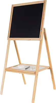 Obrázek produktu pro Dřevěná magnetická tabule oboustranná přírodní