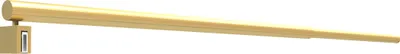 Image de Barre de fixation murale OR DORE BROSSE réglable de 70 à 100cm pour paroi de douche FREEDOM 2 GOLD