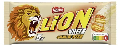 Immagine prodotto di Lion White barrette incartate con caramello e cioccolato 5x30g