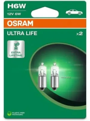 Image de OSRAM ULTRA LIFE H6W BAX9s 12 V/6 W (2er Blister)