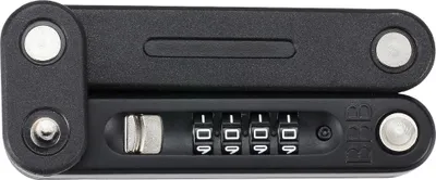 Produktbild von BBB Nummern-Faltschloss CodeFold BBL-72 5 x 22 x 975 mm, inkl. Universalhalter schwarz leer