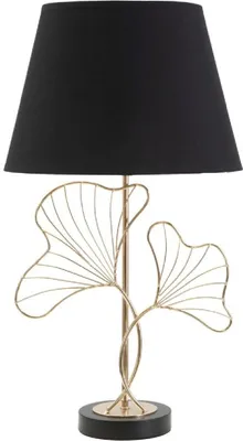 Obrázek produktu pro Mauro Ferretti stolní lampa s listy E27 Ø 30x60 cm černá zlatá