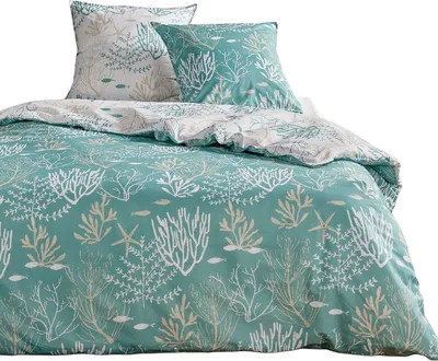 Produktbild von Baumwollbettwäsche 220 x 240 cm AIRY DAWN, Pflanzenmuster