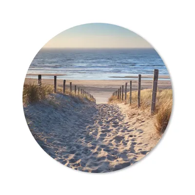 Produktbild von MuchoWow® Mauspad Mousepad Strand - Meer - Niederlande - Dünen - Sonne 20x20 cm - Mousepads - Maus Mat - Pad - Mausunterlage - Schreibtischmatte