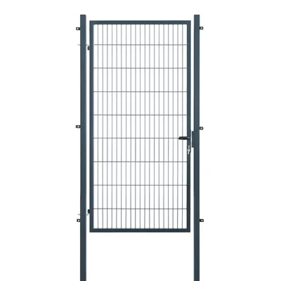 Produktbild von Arvotec Gartentor BxH 120x180 cm mit Schließzylinder und Zaunanschluss Anthrazit Gitterzauntor Stabmattentor Einzeltor Doppelstabmattentor Gartentür