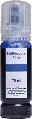 Produktbild von 70 ml Sublimationstinte cyan für Epson Ecotank 101, 102, 103, 104, 105, 106, 113, 114