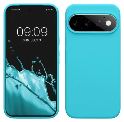 Produktbild von kwmobile Handyhülle für Google Pixel 11 Pro XL Hülle - Case Silikon - Kabelloses Laden - Schutzhülle Cover in Cool Glacier