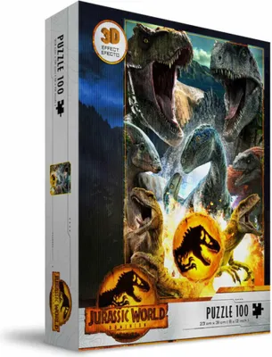Obrázek produktu pro Jurassic World Dinosaurus 3D puzzle 100 dílků