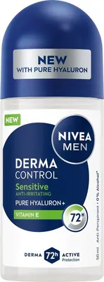 Obrázek produktu pro NIVEA Men Derma Control Sensitive Antitranspirant Roll-on 50 ml