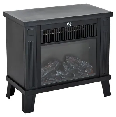 Produktbild von Elektrokamin Elektrischer Kamin Kaminofen Standkamin mit Flammeneffekt, für Wohnzimmer
