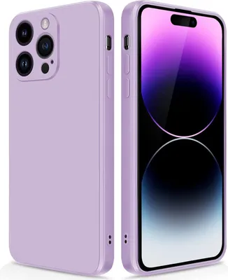 Image de Coque en silicone fine pour iPhone 14 Pro Max Silicone liquide souple, mate, résistante aux rayures Violet