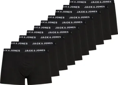Produktbild von Jack & Jones 10er-Pack Kurze Bozershorts, Boxershorts, Boxer-Unterhose, Erwachsener, Männlich, Schwarz, Einfarbig