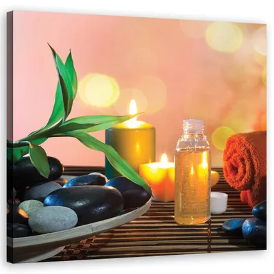 Produktbild von Leinwandbild abstraktionen - bunt 40x40 cm Feeby farbe wandbild bereit zum aufhängen