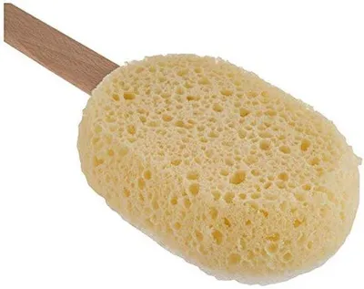 Productafbeelding van Natuurlijke massageborstel met regenererende spons - 65g