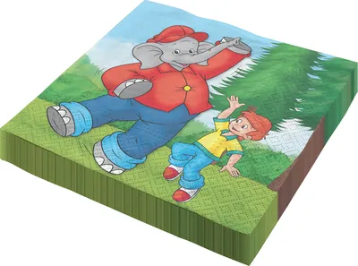 Produktbild von Benjamin Blümchen Servietten 33x33 cm 20er Papierservietten für Kinder-Party