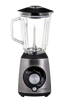 Produktbild von Black & Decker BXJB1000E, Kochmixer, 1,5 l, Pulsfunktion, Eis-Crusher, 1000 W, Schwarz, Transparent