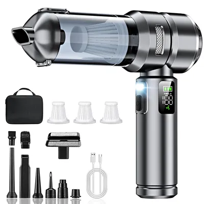 Image de Aspirateur balai sans fil 4-en-1, 32000 Pa, écran LCD, moteur sans balais, 3 vitesses