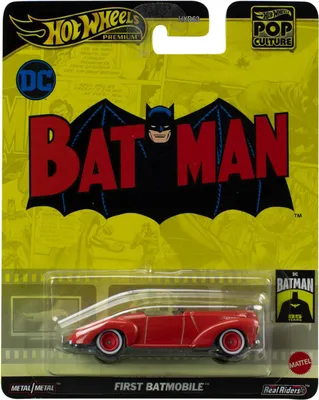 Produktbild von Mattel HXD63; HVJ40 - Hot Wheels Pop Culture - First Batmobile