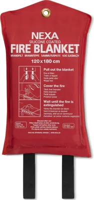 Immagine prodotto di FB-180 RM Coperta antincendio Silicone Rosso 120x180 cm