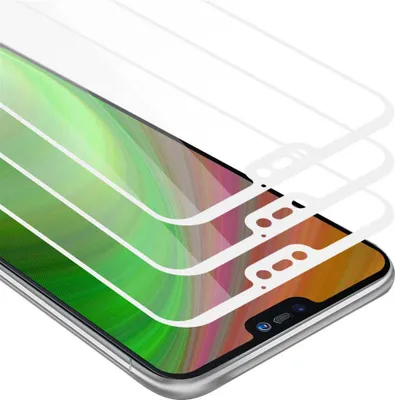 Image de Cadorabo 3x film blindé plein écran pour Huawei P20 LITE film de protection en blanc verre de protection d'écran tempered