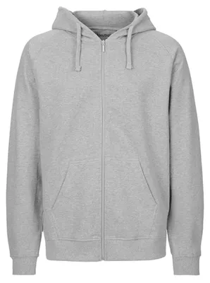 Produktbild von Neutral - Hoodie mit durchgehendem Reißverschluss für Herren LT5373 (M) (Grau)
