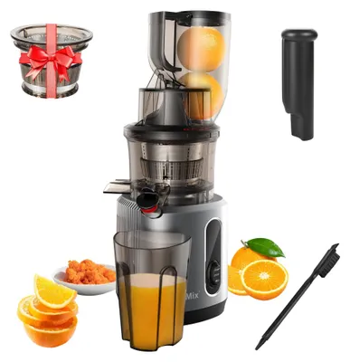 Immagine prodotto di Estrattore di succo a freddo - HH-916I - 200 W - Bocca di carico da 7,5 cm - Per frutta intera e verdure a foglia - Spina UE