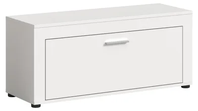 Produktbild von xonox.home - Sitzbank Jam 100x44x35 cm in weiß - Dielenmöbel Garderobenschrank F