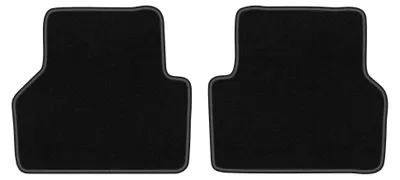 Produktbild von Velours-Fußmatten Hinten für Audi Q3 I 8U 2011-2018 (SUV) – 2-tlg, Schwarz, passgenau – Wielganizator LUX