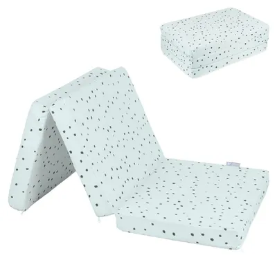 Obrázok produktu pre Skladací matrac do detskej postieľky Kikkaboo Bear with me 120 x 60 x 5 cm, poťah zo 100 % bavlny, zelený