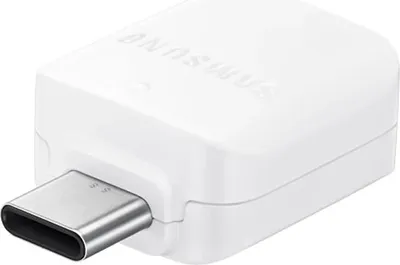 Produktbild von Samsung EE-UN930 USB-A auf USB-C OTG-Adapter (Bulk - Ersatzverpackung) - Weiß