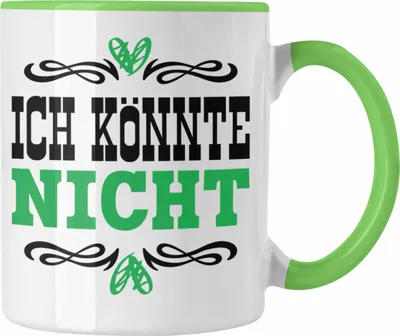 Produktbild von Trendation - Ich Könnte Nicht Ich Hasse Jeden Tasse Becher Kaffeetasse Katzen Lustig Spruch Geschenk Frauen Männer (Grün)