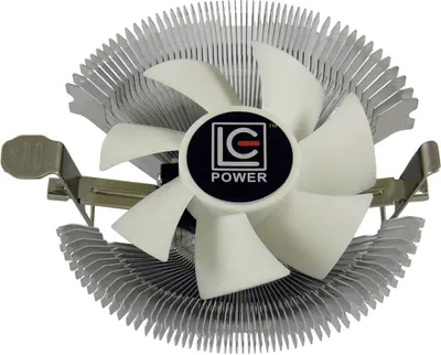 Image de LC Power Cosmo Cool - Refroidisseur à air pour processeur - (pour : LGA775, LGA1156, AM2, AM2+, AM3, LGA1155, AM3+, FM1, FM2, LGA1150) - aluminium - 80 mm - blanc, argenté