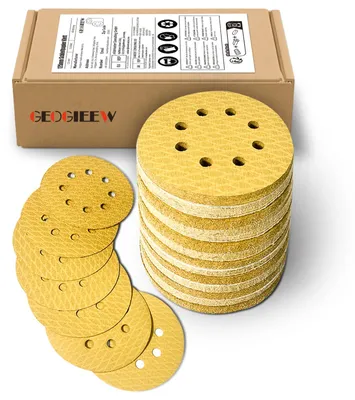 Obrázek produktu pro Brusný papír, 80 kusů, 125 mm, s suchým zipem (zrnitost 60/80/120/150/180/240/320/400)