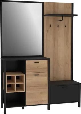 Immagine prodotto di FORTE HIGH, set armadio componibile, con 2 ante e 1 cassetto, stile scandinavo