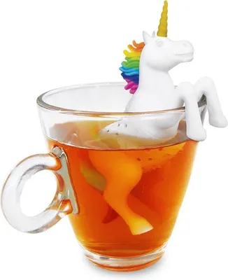 Productafbeelding van CHPN - Theezakje - Theefilter - Zakje voor losse thee - Eenhoorn - Theeaccessoires - Theemengsel - Zelf maken - Thee zetten - Kop thee - Theezeef - Theefilter - 2 stuks