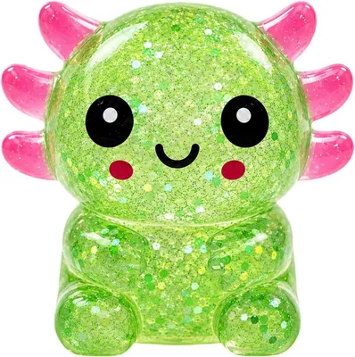 Obrázok produktu pre Axolotl, mäkká hračka na zmiernenie stresu – TPR, fidget hračka, zelená