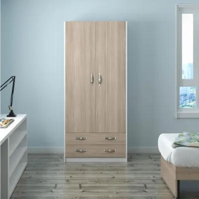 Immagine prodotto di Armadio due ante e cassetti 91x52x210h colore olmo ARM290C