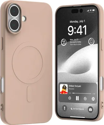 Zdjęcie produktu dla Mercury Magsafe Semi-Silicone Iphone 16Plus 6,7 Różowo-Piaskowy /Pink Sand