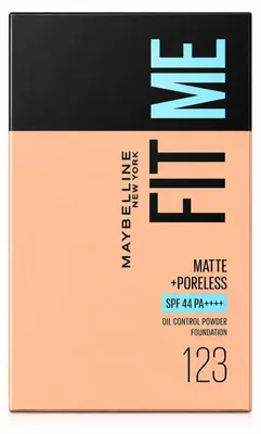 Produktbild von Maybelline New York - Maybelline New York - Fit Me Matte & Poreless Puder-Foundation - 123 - 123