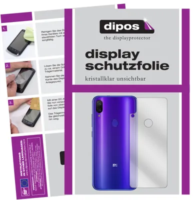 Produktbild von 6x Schutzfolie für Xiaomi Mi Play Rückseite klar Displayschutzfolie Display