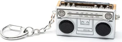 Produktbild von Kassettenrekorder Schlüsselanhänger Miniblings Anhänger Ghettobluster Music 80er
