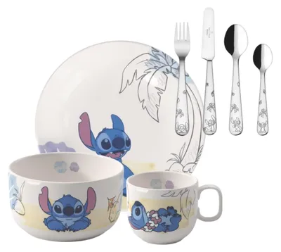 Produktbild von Villeroy & Boch Disney Stitch Kindergeschirr-Set 7-teilig 170 ml
