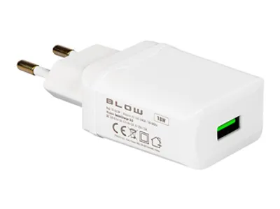 Obrázok produktu pre Nabíjačka s adaptérom USB QC3.0, 18W, BLOW 76-003