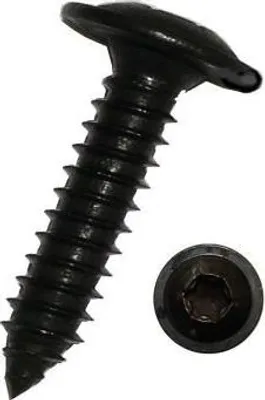 Produktbild von Dresselhaus 4635/051/3.9/16, Schraube, Verzinkter Stahl, Vollgewinde, Schwarz, 16 mm, 3,9 mm