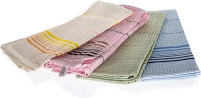 Zdjęcie produktu dla Zestaw ściereczek do naczyń Linn 4 sztuki 40x60 różne kolory