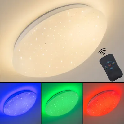 Produktbild von Rensa »Rensa« runde Deckenlampe mit RGB Farbwechsler und Fernbedienung