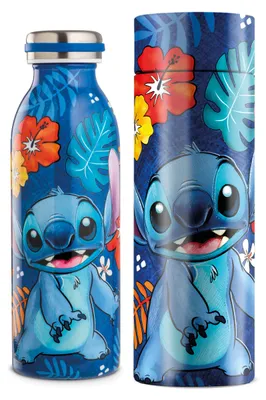 Immagine prodotto di Borraccia thermos, "Stitch", acciaio inossidabile, blu, h. 22 cm, d. 7 cm