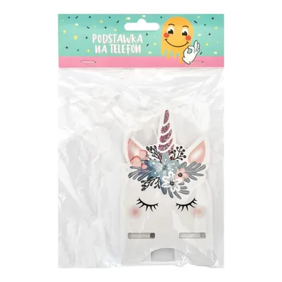 Produktbild von Handy-Ständer Einhorn Motiv für Videogespräche und Streaming 150 x 100 mm