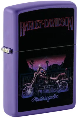 Produktbild von Zippo Feuerzeug Harley-Davidson® Motiv in Schwarzlicht