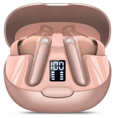 Produktbild von Bluetooth Kopfhörer 3-in-1 AI Kopfhörer Übersetzer mit 5 Übersetzungsmodi Roségold